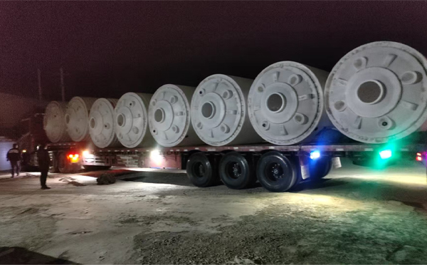 甘南锥底桶交付现场